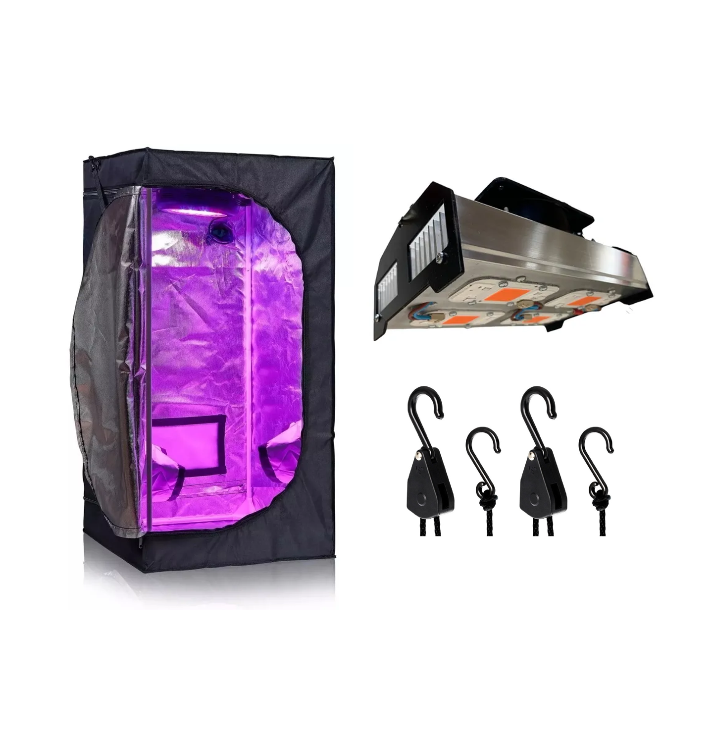 KIT CULTIVO INDOOR 60X60 PANEL AMNESIA 200W