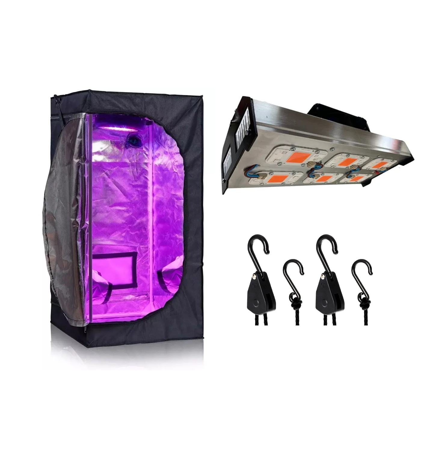 KIT CULTIVO INDOOR 80X80 PANEL AMNESIA 300W