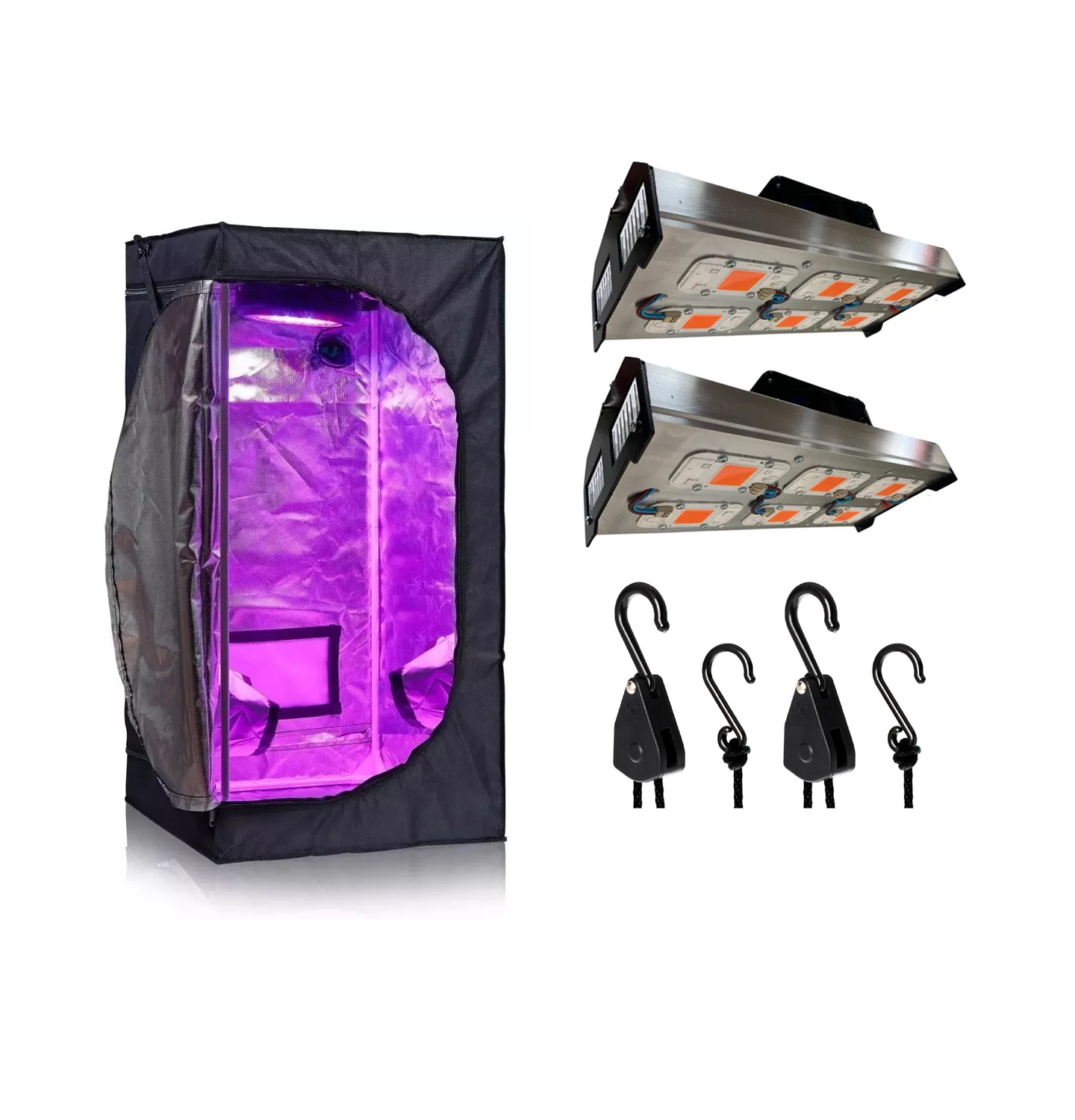 KIT CULTIVO INDOOR 120x120 PANEL AMNESIA 300W