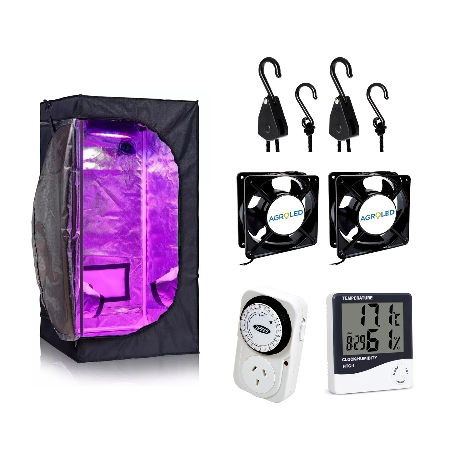 KIT CULTIVO INDOOR 60X60 SIMPLE