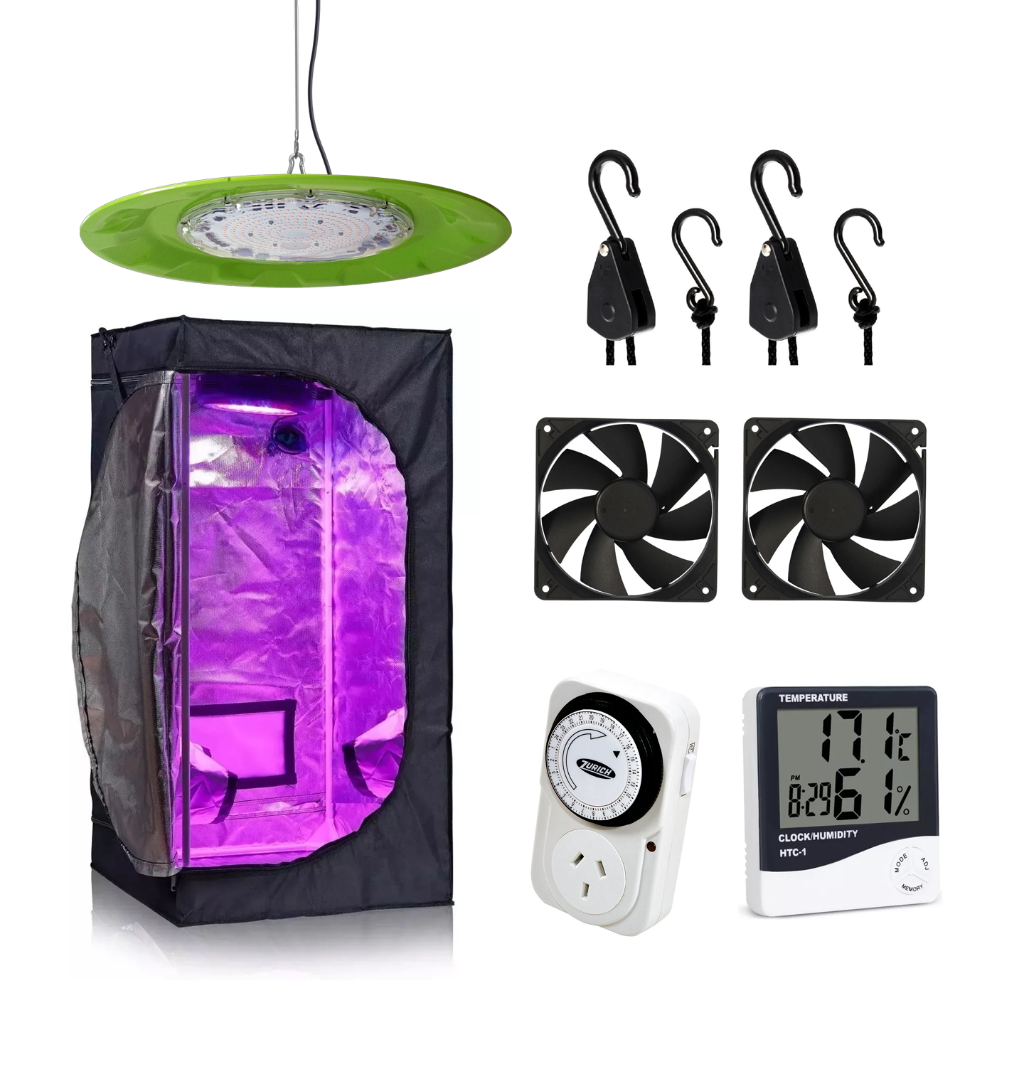 KIT CULTIVO INDOOR 60X60 GROWTECH COGORDO C800